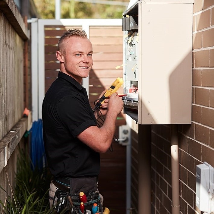 Local Electrician Wollongong from TL Electricians Wollongong completing a switchboard upgrade